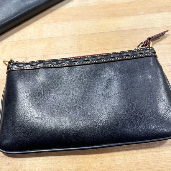 Dooney & Bourke Navy Florentine Satchel with Accessories - Picture 14 of 16